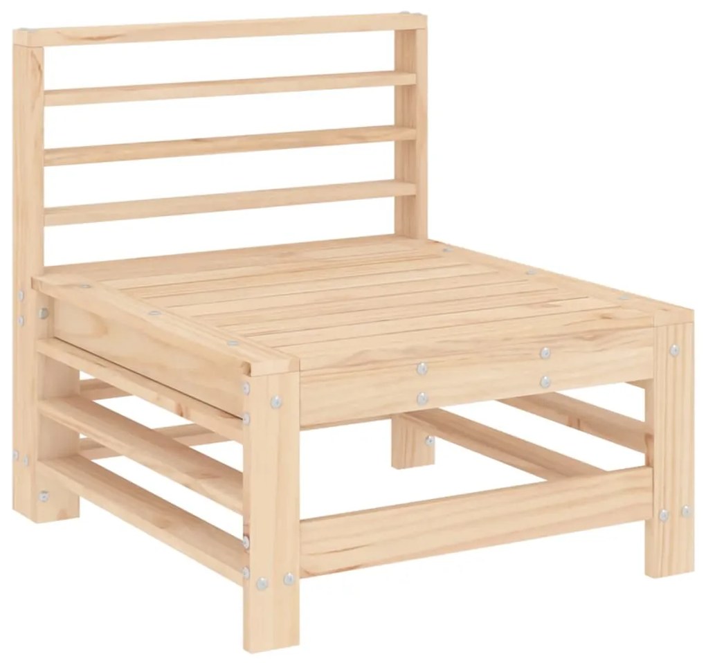 Set Salotto da Giardino 7 pz in Legno Massello di Pino