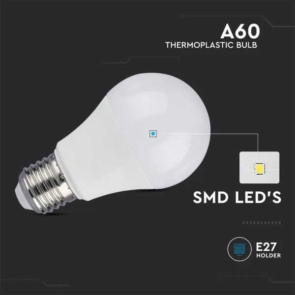 Lampadina LED SAMSUNG CHIP A60 E27/8,5W/230V 6500K
