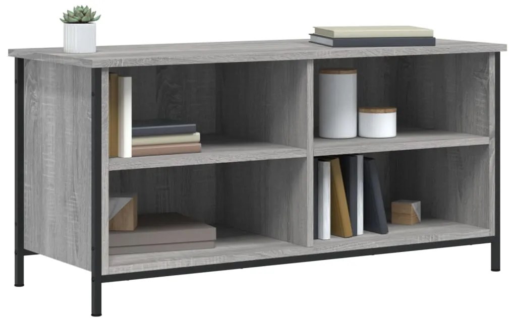 Mobile porta tv grigio sonoma 100x40x50 cm in legno multistrato