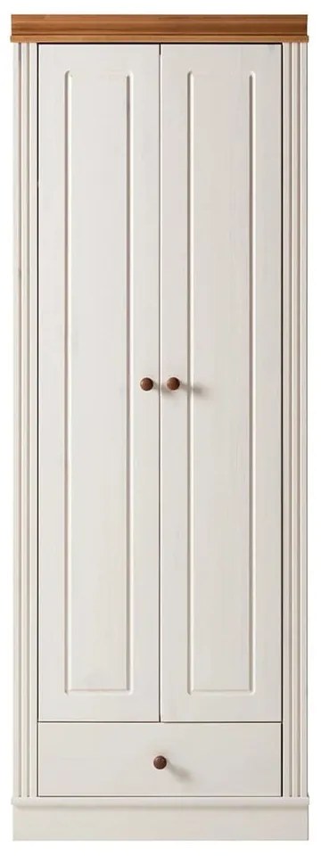 Armadio in legno di pino bianco 65x180 cm Anita - Støraa