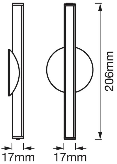 Ledvance - LED Illuminazione specchio dimmerabile LEDSTIXX LED/2W/Li-Ion IP44 CRI 90