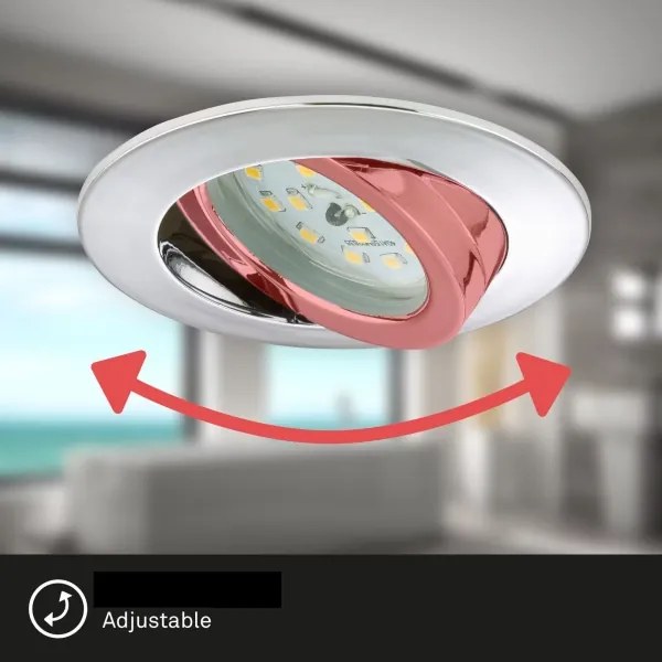 Briloner 7209-038 - SET 3x Lampada LED da incasso per bagni LED/5W/230V IP23