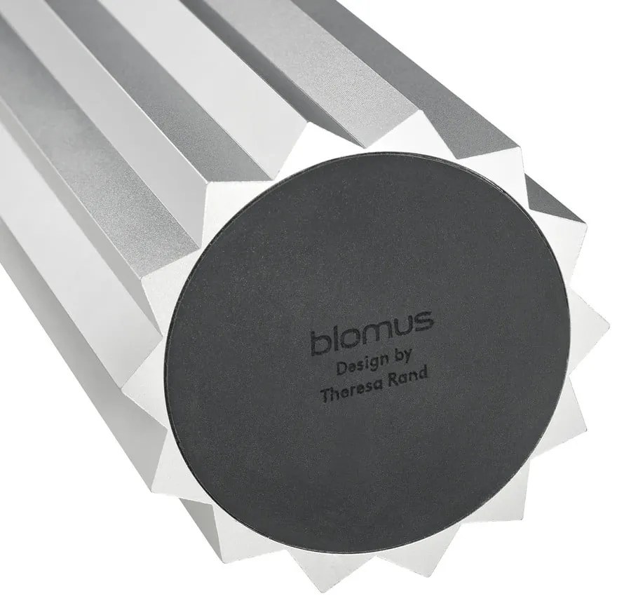 Lampada da tavolo argentata/color salvia con paralume in tessuto con intensità regolabile (altezza totale 36 cm) Taite – Blomus