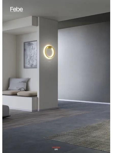 Redo 01-2819 - Applique a LED dimmerabile FEBE LED/24W/230V nero