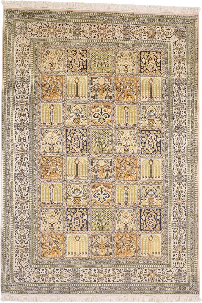 Cashmere Silk Tappeto orientale 180 x 130 (Indian) Annodato A Mano
