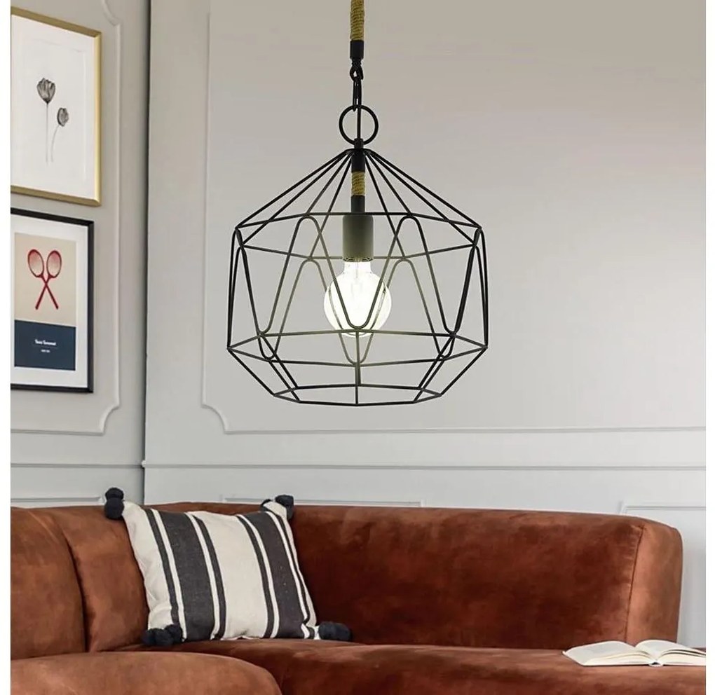 Eglo 43328 - Lampadario a sospensione con filo COTTINGHAM 1xE27/40W/230V