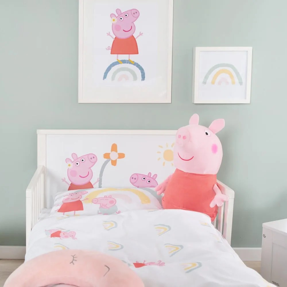 Biancheria da letto per culla in cotone 100x135 cm Peppa Pig - Roba