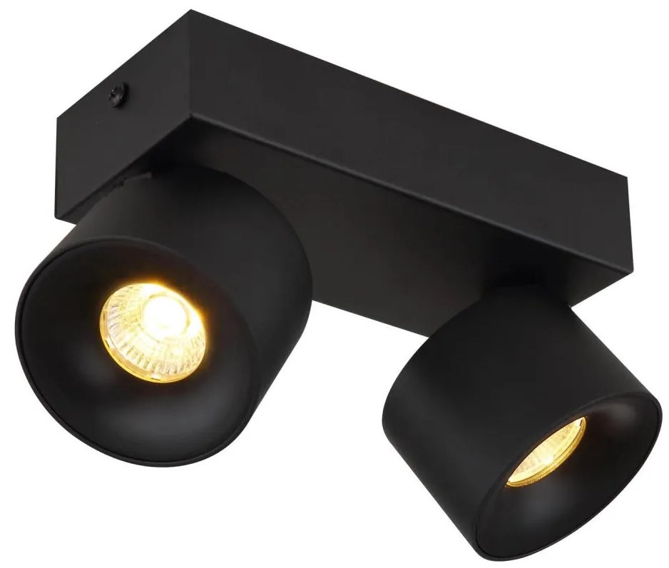 Globo 56961-2B - Faretto LED RAE 2xLED/6W/230V nero