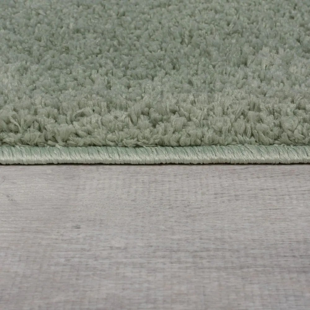 Tappeto verde lavabile in fibre riciclate 160x230 cm Fluffy - Flair Rugs