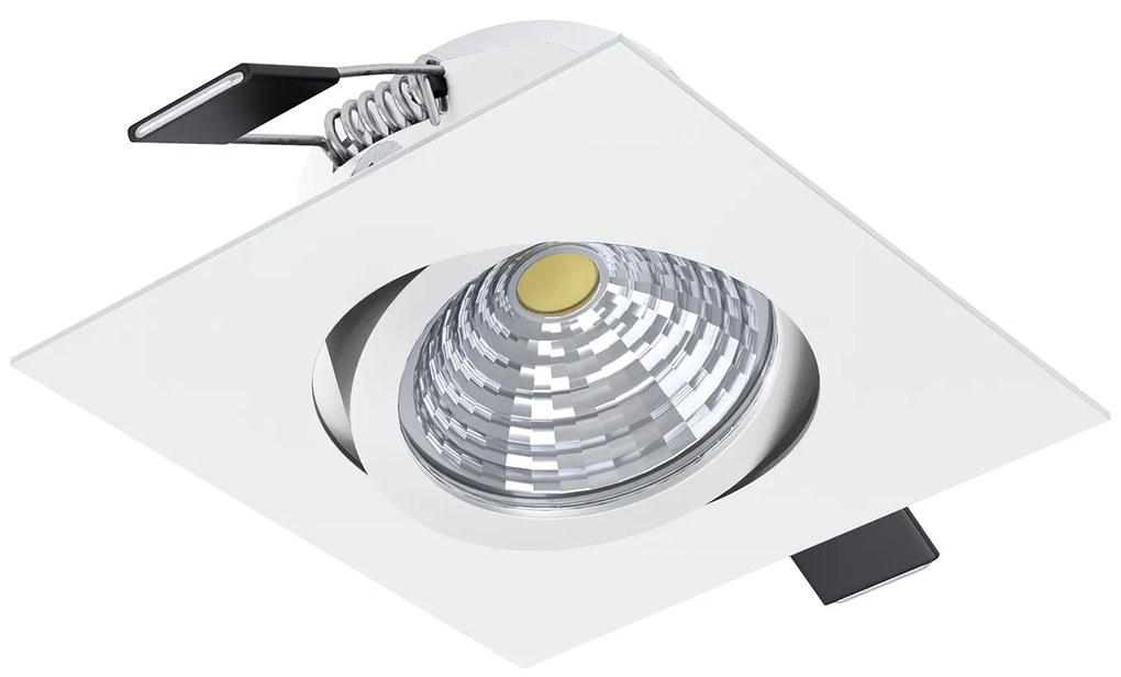 Faretto Ad Incasso Moderno Saliceto In Alluminio Bianco Led Integrato 6W 4000K