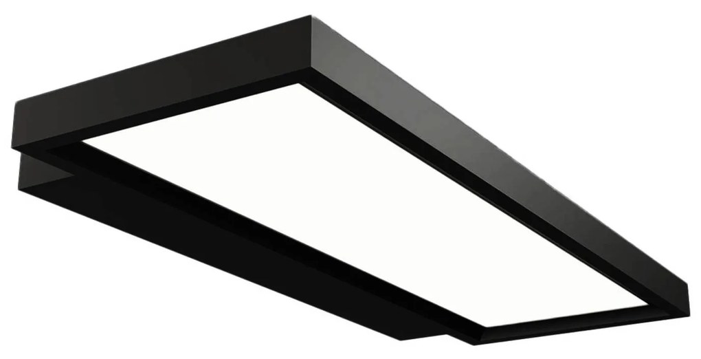 Arcchio Applique LED da uffici Rick, nero, bianco neutro