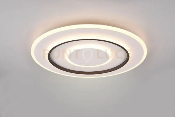 Jora plafoniera led 55w 6400lm, 2700 - 6000k rotonda con telecomand...