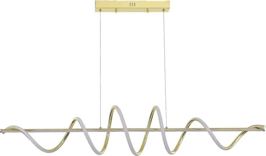 Zuma Line MS902-GD - Lampadario a sospensione con cavo ESERO LED/60W/230V dorato