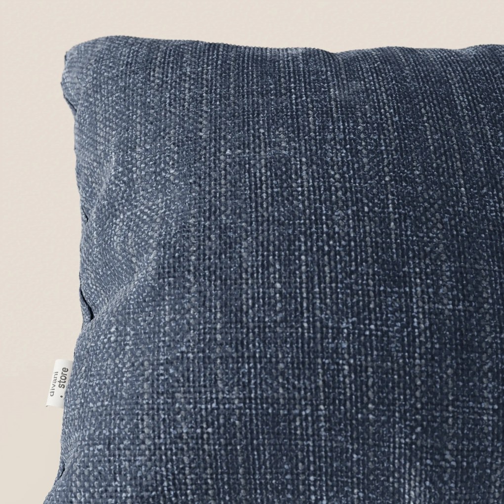 Lyon cuscino disponibile in diversi colori realizzato in morbido tessuto intrecciato impermeabile T06 blu
