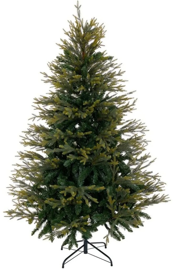 Albero di Natale Verde PVC Polietilene Metallo 210 cm