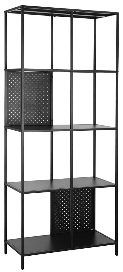 Libreria in metallo nero 75x180 cm Charleston - Støraa