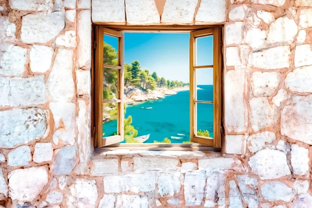 Carta da parati – Vista su paesaggio da sogno