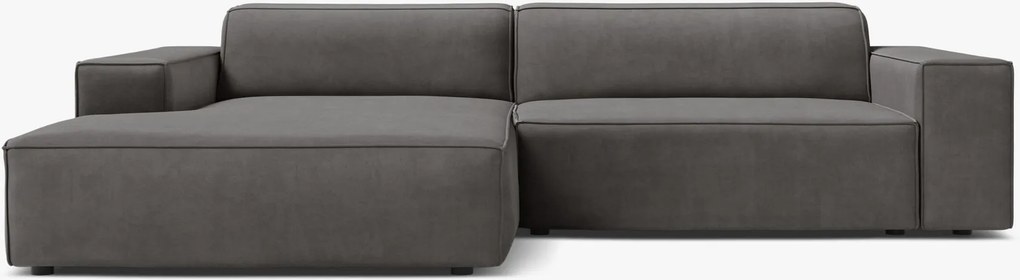 Divano angolare modulare Jodie in velluto – L224 cm