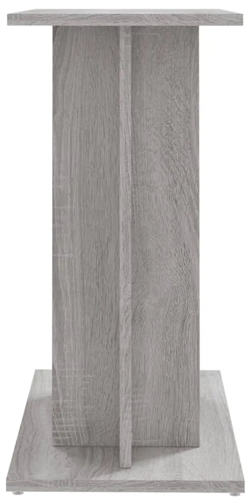Supporto acquario 60x30x60cm in legno multistrato grigio sonoma