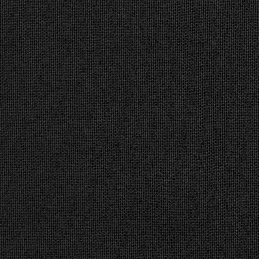 Tende Oscuranti Effetto Lino con Occhielli 2 pz 140x175 cm Nere