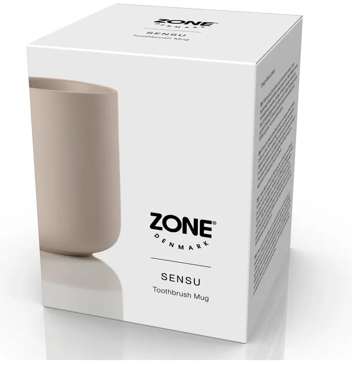 Portaspazzolino beige in gres Sensu – Zone