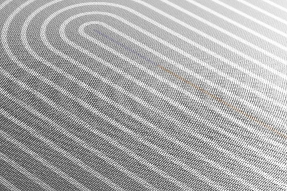 Stampa su tela – Arcobaleno grigio moderno Mid-Century