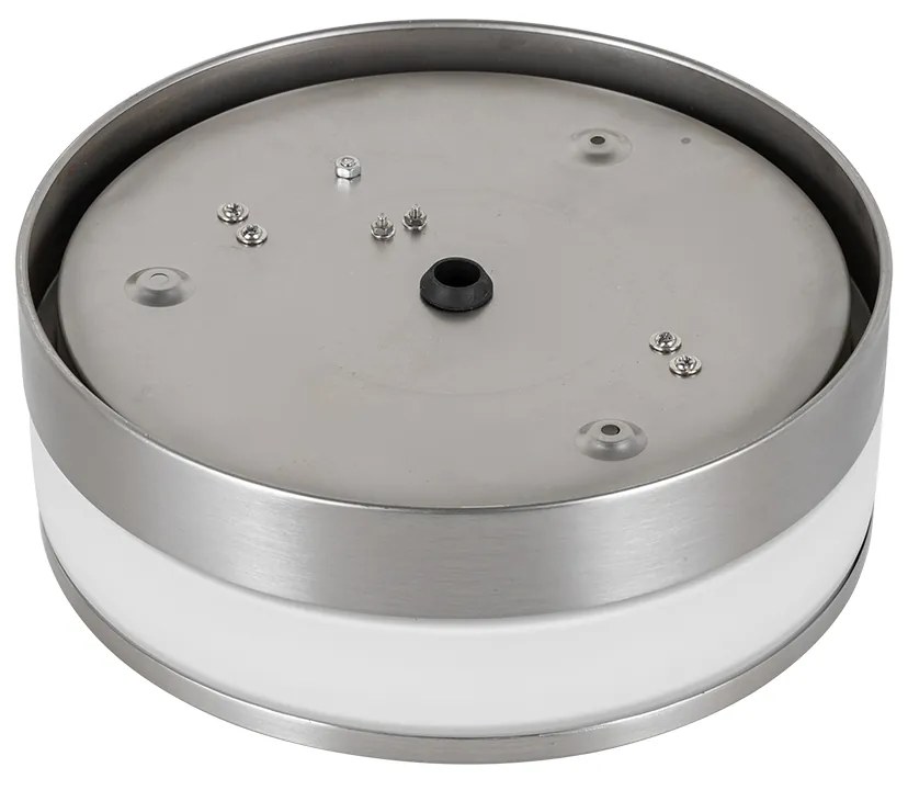 Lampada da soffitto per esterni moderna in acciaio 23 cm IP44 - Flavi