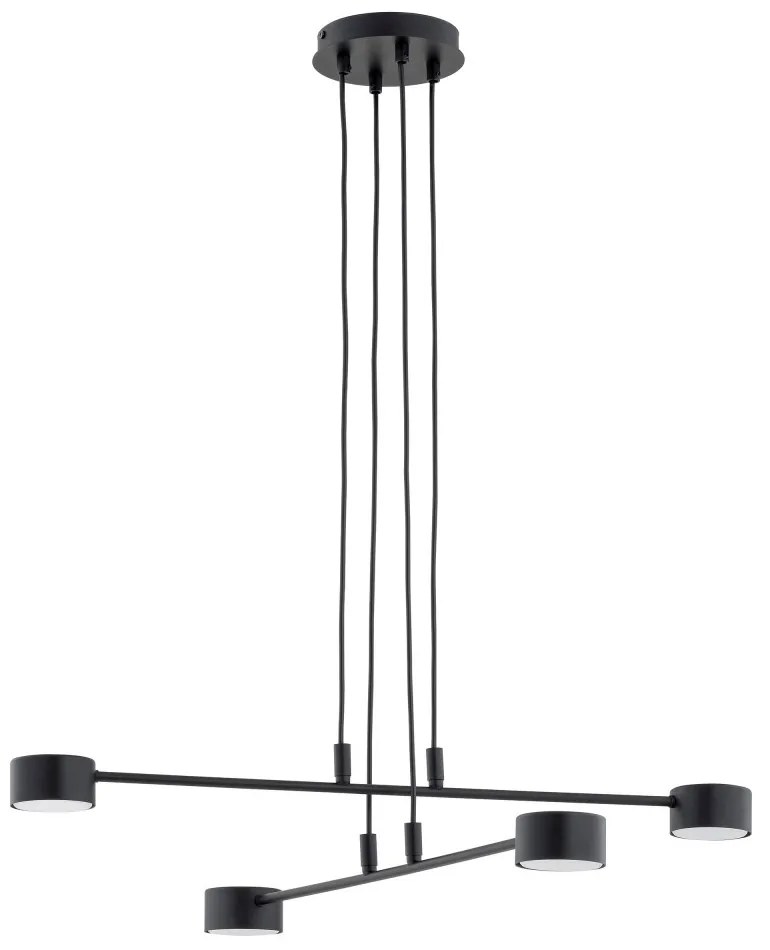Lampadario a Sospensione in Acciaio GX53 MODUS 4 Nero 4xGX53 Colore del corpo Nero