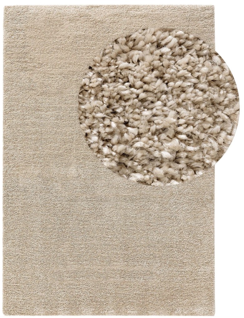 benuta Nest Tappeto a pelo lungo lavabile Sera Beige 120x170 cm - Tappeto design moderno soggiorno