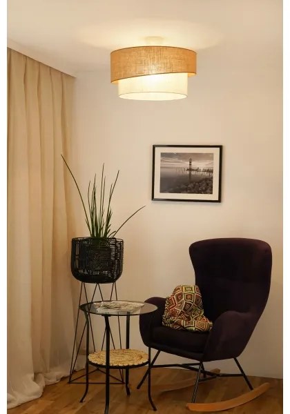 Brilagi - Lampadario SHINE 1xE27/15W/230V Ø50 cm beige/crema