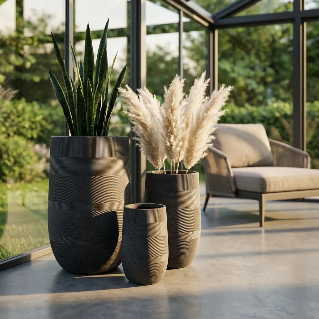 MIGUEL - set di 3 vasi