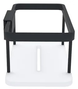 NIMCO Ki-14015-B-90 - Mensola a muro per doccia KIBO opaco nero/bianco