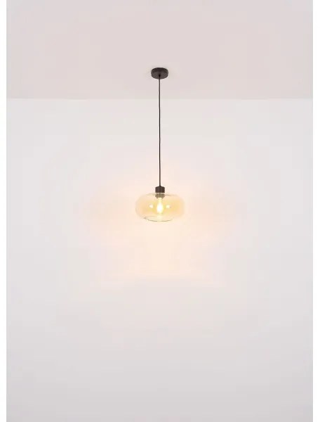 Globo 15566HA - Lampadario a sospensione con filo GIUSEPPE 1xE27/40W/230V diametro 28 cm limpido