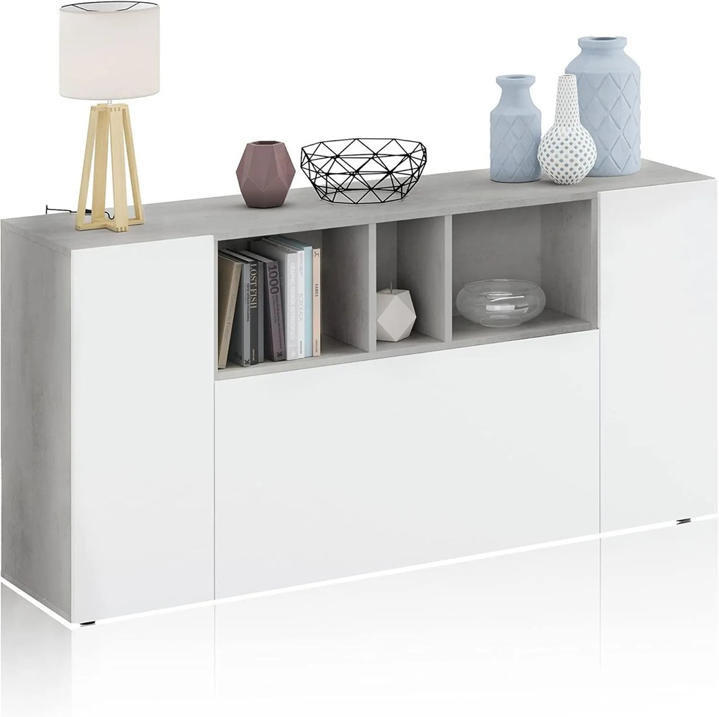 Mobile credenza Loira cemento bianco artik