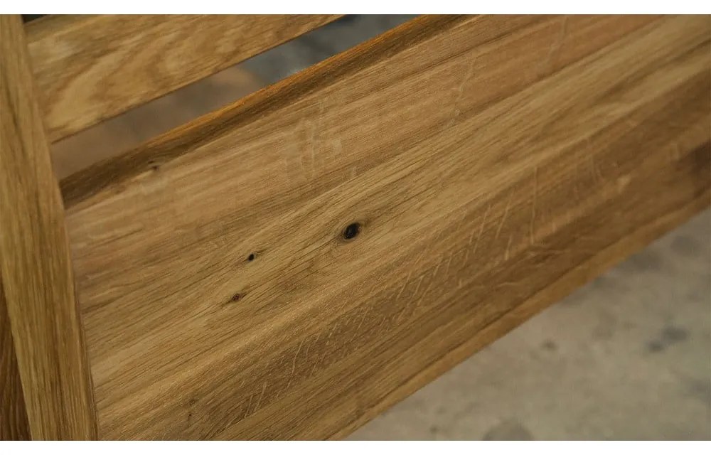 Letto matrimoniale in rovere 140x200 cm Odys - The Beds