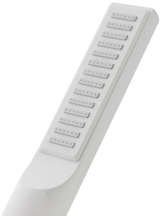Doccetta monogetto da 23,5 cm bianco opaco in ABS anticalcare Hidra