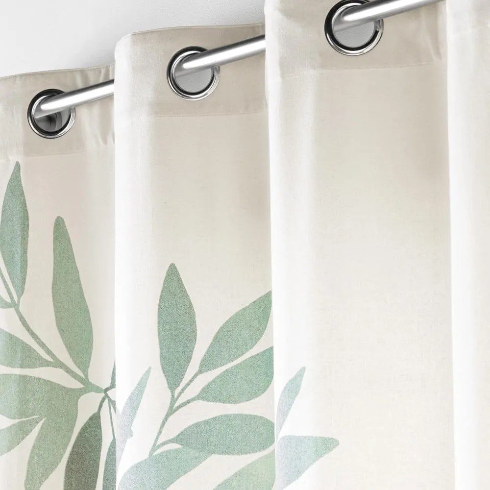 Tenda bianca/verde 140x260 cm Nymphea – douceur d'intérieur