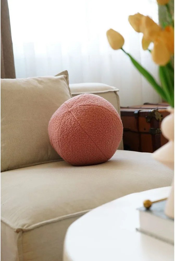 Cuscino decorativo in bouclé ø 25 cm Top – Mioli Decor
