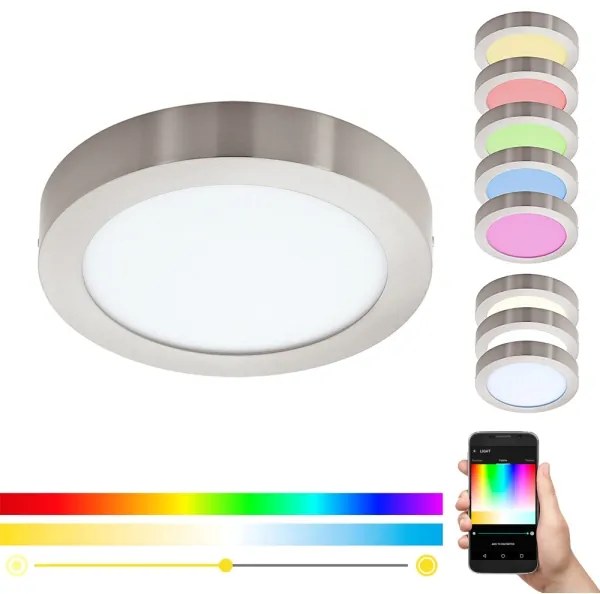 Eglo 96678 - Plafoniera LED RGBW dimmerabile FUEVA-C LED/21W/230V BT
