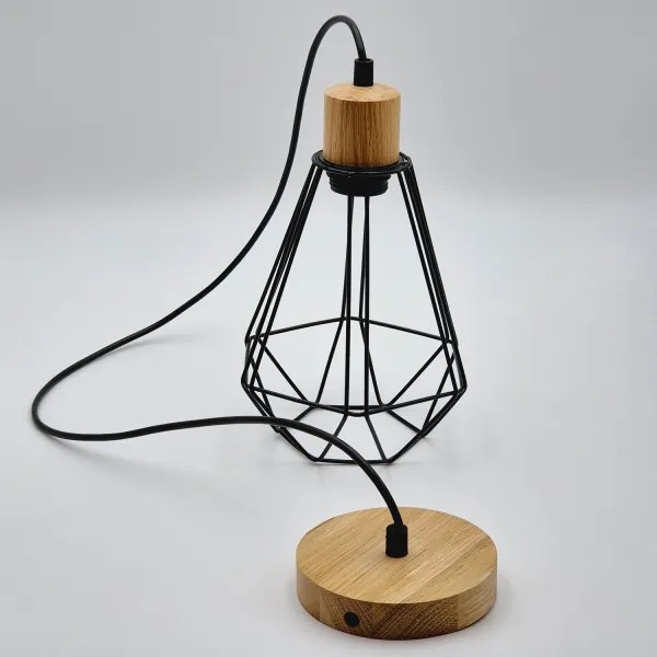Brilagi - Lampadario a sospensione con filo WOODY BASKET 1xE27/60W/230V quercia