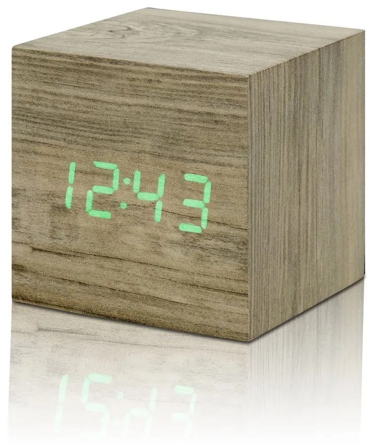 Sveglia digitale Wooden Cube Click – Gingko