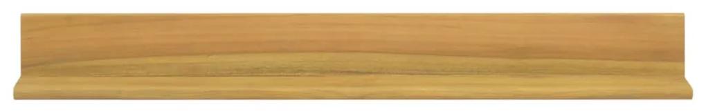 Mensole da parete 2 pz 90x10x10 cm in legno massello di teak