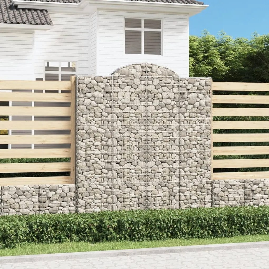 Cesti Gabbioni Ad Arco 6 Pz 200x50x220/240 Cm Ferro Zincato /