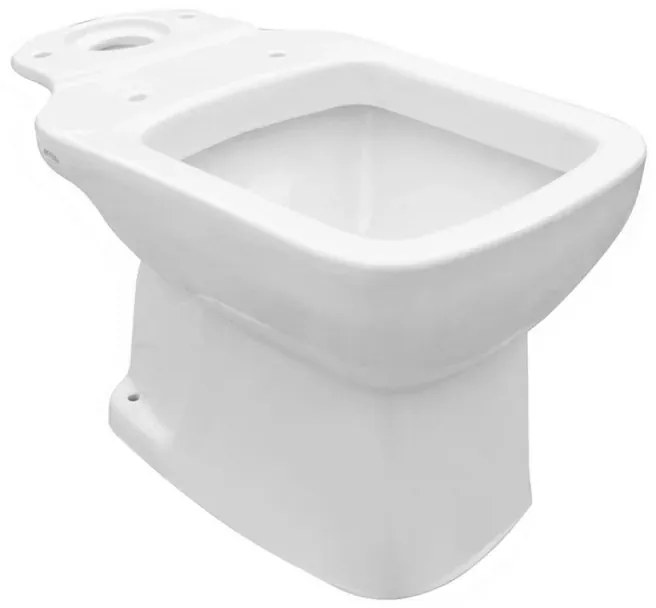 Wc tradizionale monoblocco scarico a terra completo di sedile serie Ginevra