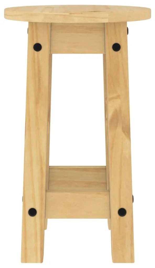 Sgabelli da bar 2 pz in legno massello di pino