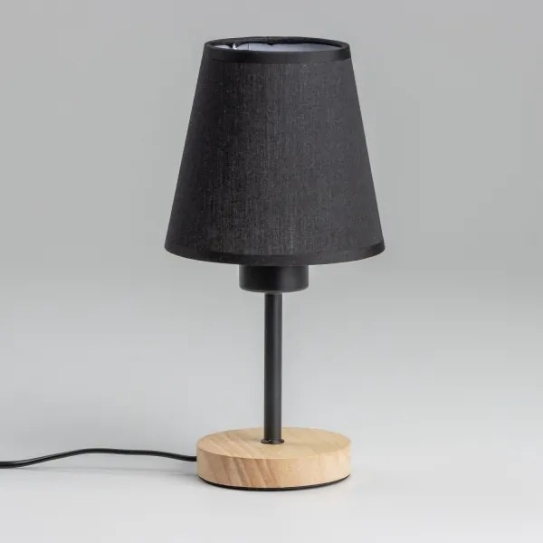Brilagi - Lampada da tavolo NUBILA WOOD 1xE27/25W/230V quercia/nero