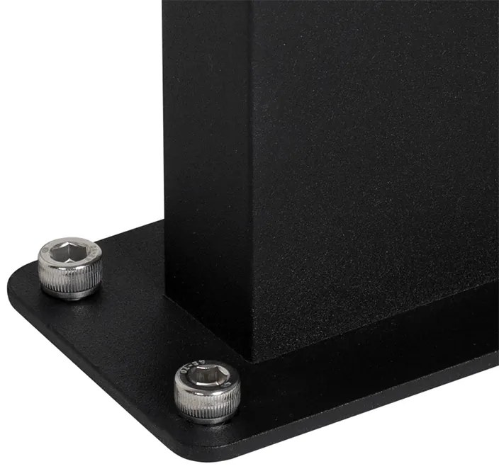 Lampada da terra da esterno industriale nera IP44 - Femke