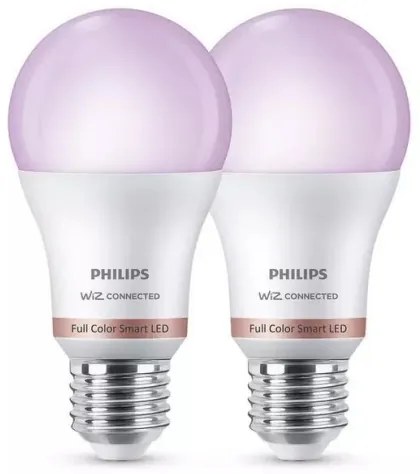 SET 2x Lampadina LED RGB dimmerabile Philips A60 E27/8W/230V Wi-Fi