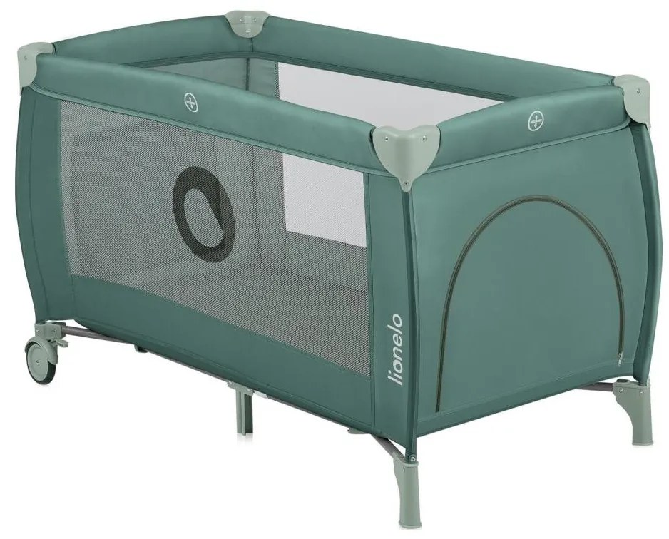 Lionelo - Lettino da viaggio STEFI PLUS Verde oliva