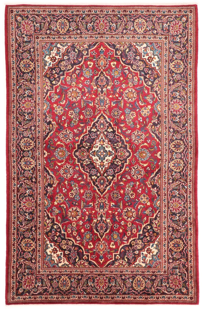 Kashan Tappeto 140 x 220 (Iran) Annodato A Mano